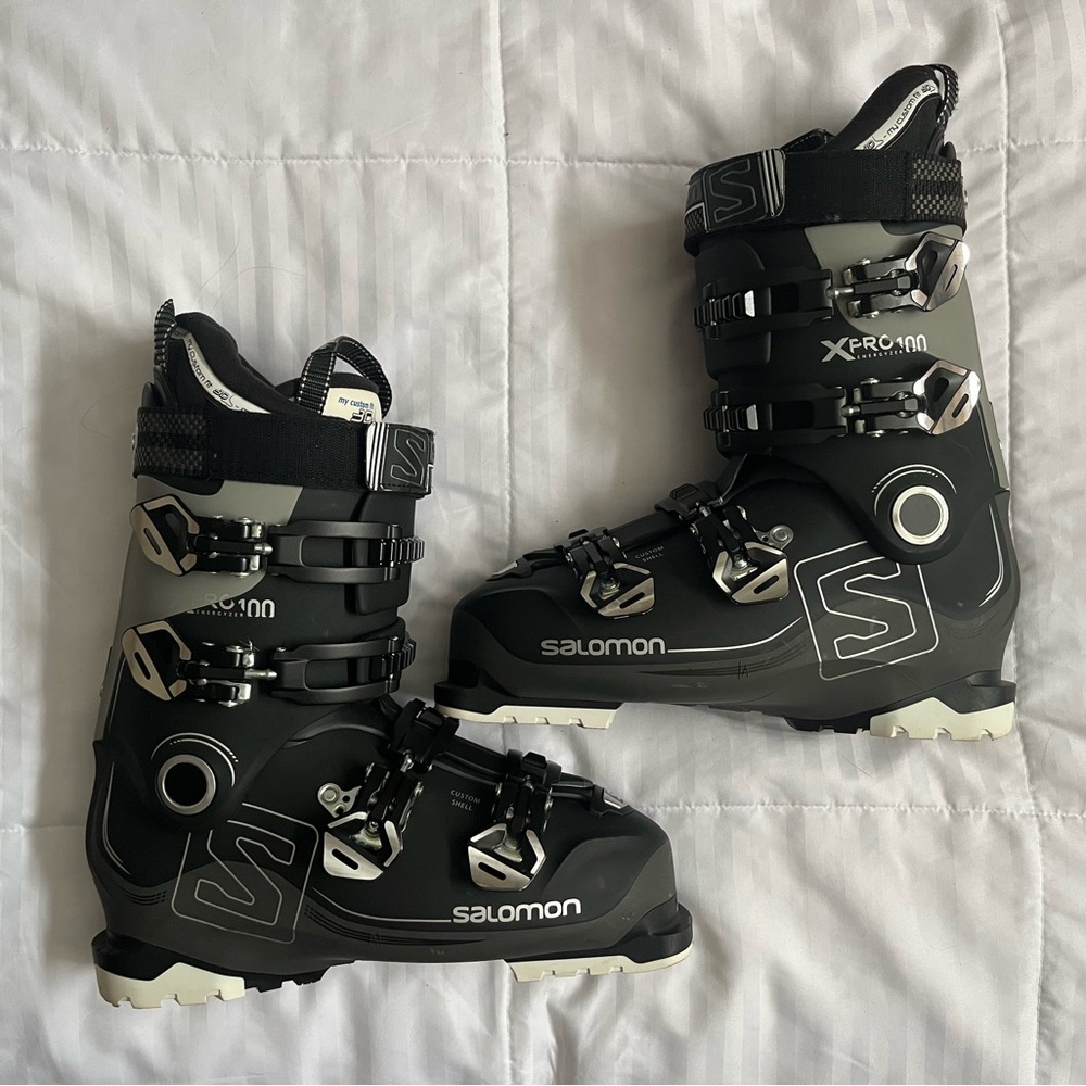 Salomon X-Pro 100 Black Ski Boots Size 28.5